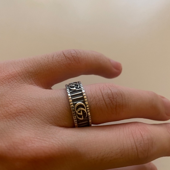 Gucci  925 RING WITH DOUBLE G IN SILVER - Picture 3 of 6